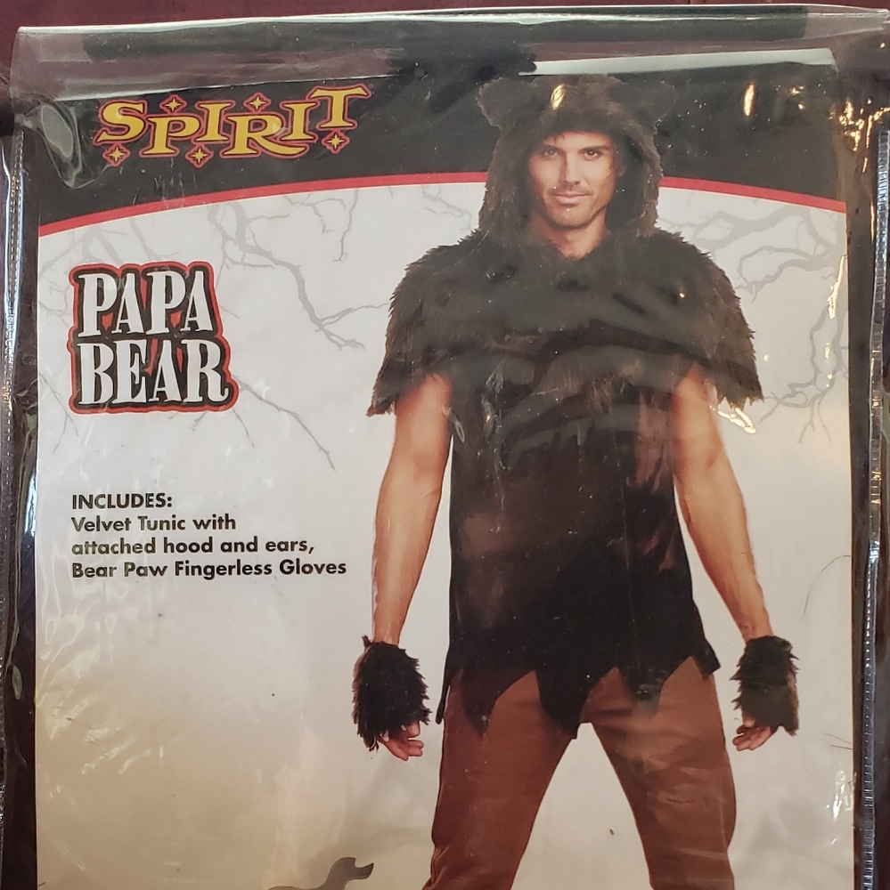 Men's "Papa Bear" Halloween Costume. XL